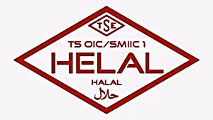 TS OIC/SMIIC 1 Helal Sertifikası logosu, TSE tarafından verilen helal belgelendirmesini simgeliyor.